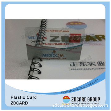 Transparent Gift Cards/PVC Plastic Gift Card/PVC Barcode Gift Card